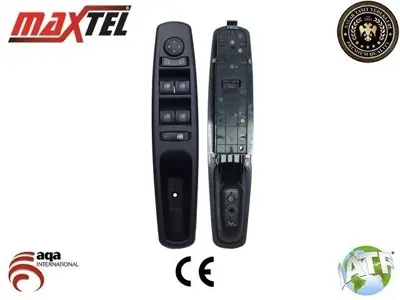 MAXTEL 18204107 Cam Kaldırma Anahtarı Sol Renault Fluence (08-) Renault Laguna Iıı (07-) 13 Fiş Turuncu Işık 809610016R 809610007R 809610016C 80961001R