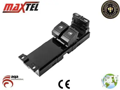 MAXTEL 18220859 Cam Kaldırma Anahtarı Ön Sol Vw Bora (1j) (98-05) Vw Golf Iv (1j1) (98-05) Vw Passat B5 (3b3, 3b6) (00-)  Seat Leon (1m1) (99-) Seat Toledo Iı (1m2) (98-)  Skoda Fabıa Iı (542,545) (07-14) Skoda Octavıa Iı (1z) (04-13) 9pın Kırmızı Işık 1J3959857 1J3959857B 1J3959857A 1M0867163A