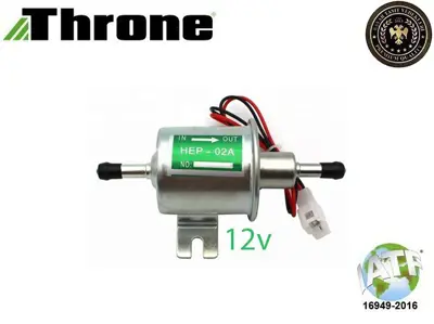 THRONE 60201202 Yakıt Pompası Unıversal 12v 1mpa 2.5-4psi (Forklıft,Kamyon,İş Makinaları Aktarım) HEP02A