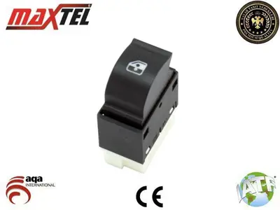 MAXTEL 18229733 Cam Kaldırma Anahtarı Sağ Iveco Eurocargo E10 (91-) 2015 Iveco Stralıs (02-) Iveco Trakker (02-) 6 Pın Beyaz Işık 504266733