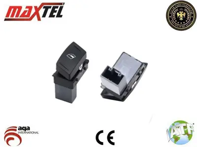 MAXTEL 18220856 Cam Kaldırma Anahtarı Sağ Sol Skoda Octavıa Iı (1z) (04-13) Skoda Yetı (5l7) (09-17) 3pın Yeşil Işık 1Z0959856REH 1Z0959856 1ZD959856 1Z0959858B 1Z0959858BREH 1ZD959856REH