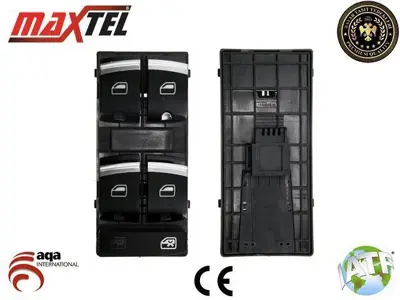 MAXTEL 18231135 Cam Kaldırma Anahtarı Ön Sol Audı A3  S3 (8p) (03-13) Audı A3 Sportback (8va,8vf) (12-) Audı A6  S6 (C6) (04-12) Audı Q7 (4l) (06-15) 10pın Kırmızı Işık 4F0959851H5PR 4F0959851H