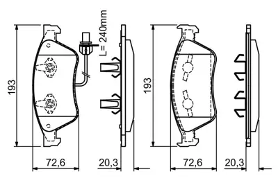 BOSCH 0986494200 Fren Balatası Ön 4E0698151E 4E0698151J 4E0698151K 4E4698151A 4D0698151AB 4E0698151 4E0698151A 4E0698151B 4E4698151 4D098151AB