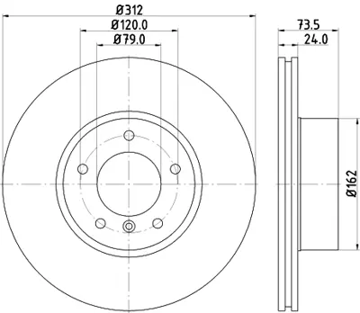 BMW 34116855006 Fren Dıskı Ön 34116774875 34116783755 34116792219 34116855006 34116855659 34116855692 34118848417 6792219 34118848418 6774875