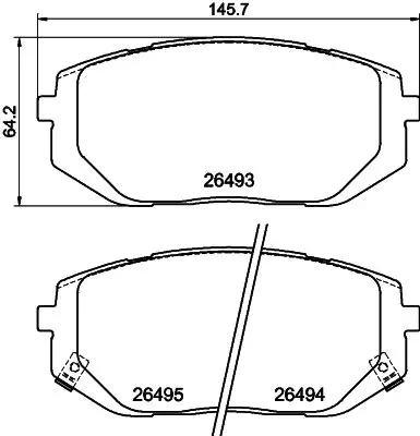 BLUE PRINT ADBP420113 Fren Balatası Ön 58101N7A10 58101GIA60