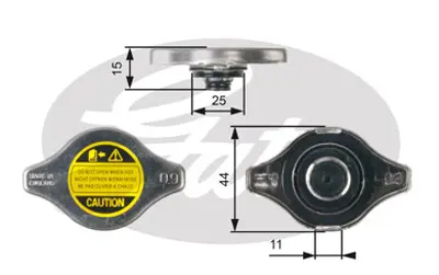 MANDO HC2533039100 Radyatör Kapagı 1351958 1455876 4026783 4137897 F87H8100AA 1640115520 1640162090 1640162100 1640167150 1640132020