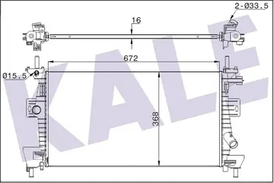 KALE 347280 Su Radyatörü 1727475 1705805 BV618005AD 1697482 BV618005AC CV6Z8005A FV618005AA 1897407 BV618005AB 1890758