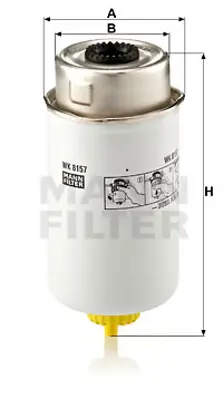 MANN FILTER WK 8157 Yakıt Fıltresı 1712985 3C119176AB 3C119176AA 4537951 4032667 YC159176AA XC159176AB 7424999331 EFG334 4357951