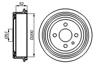 BOSCH 0986477018 Kampana Arka 568039 568054 568057 90168958 91024352 95175281 96175281 90105445 94608757 90165960