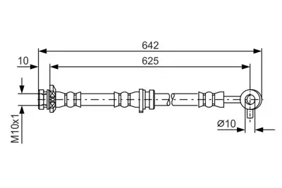 BOSCH 1987481572 Fren Hortumu Ön Sol 46210JG01B 462111260R 462116251R 46206M0200 46210JG01A 46510JG01A 46510JG01B 46210JE20B 46210JD005