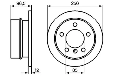 BOSCH 0986478863 Fren Dıskı Arka A9014230412 A9014230612 A9014230812 A9014231012 9014230412 9014230612 9014230812 9014231012 2D0615601 2D0615601C