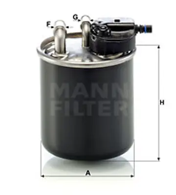 MANN FILTER WK 820/21 Yakıt Fıltresı A6070901252 A6420906452 6070901252 6420906452