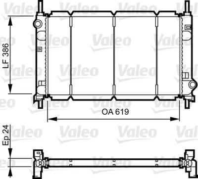 VALEO 731011 Su Radyatörü 6775666 6775669 1086946 7358424 7358425 1029616 1029617 6899900 6899903 93BB8005AD