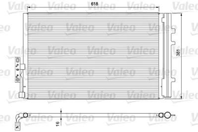 VALEO 814386 Kalorıfer Radyatörü 64539216143 9216143 940226 350036 8FC351343171 8022034 DCN05014