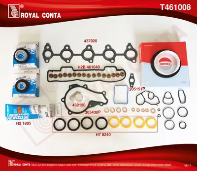 ROYAL CONTA T461008 Takım Conta 3M5Q6008