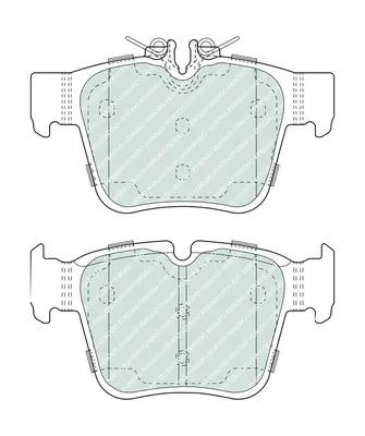 FERODO FDB5017 Fren Balatası Arka A0004205200 A0004208300 4205900 4205200 4208300 4208703 A0004205900 A0004208703 A0004207803 4207803