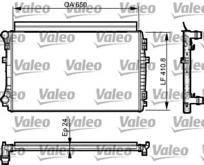 VALEO 735558 Su Radyatörü 5Q0121251EM 5Q0121251ER 5Q0121251EJ 5Q0121251FJ 5Q0121251GD 5Q0121251GK 5Q0121251GQ 5QM121251Q 5QM121251B 5QM121251H