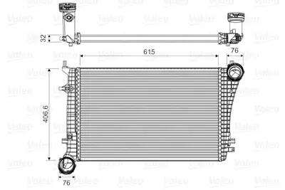 VALEO 818675 Turbo Radyatörü 1K0145803H 3C0145803E 3C0145803G 3C0145803D 3C0145803F 1K0145803F 1K0145803G 1K0145803Q 1K0145803R 1K0145803AL