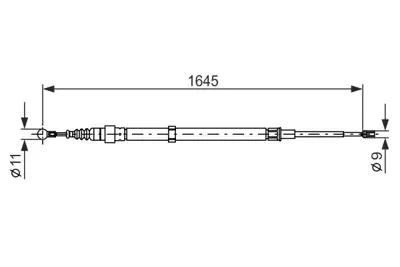 BOSCH 1987482191 El Fren Telı 6Q0609721G 6Q0609721L 6Q0609721K 6Q0609721C 6Q0609721F 6K0609721K 6K0609721L 553223 6Q0609721