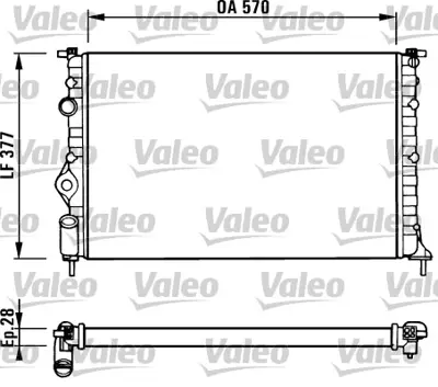 BEHR CR 494 000S Su Radyatörü 7700838135 7701352604 8660000460 63939A 639391 63939 RA0230620 8MK376717451 1093019 8200062688