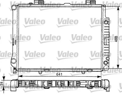 BEHR CR 634 000S Su Radyatörü 2105000903 A2105000903 A2105000003 2105000003 2115002302 2115003202 2115003702 2205000103 2205000903 2205002003