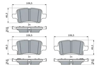 BOSCH 0986424839 Dıskbalata BUI39021615CHE39021615OPE3