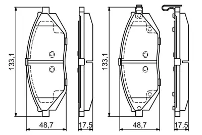 BOSCH 0986494684 Fren Balatası Ön 96682858 94564512 581011RA05 581014LA00 58101C8A00 58101C8A10 58101C8A50 58101C8A60 581011PA00 581011WA05