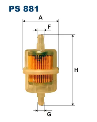 FILTRON PS 881 Yakıt Fıltresı 16900671004 16900671034 22213470 22213470A 22213470B 824256490 824256491 275082 9230 71736105