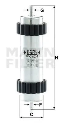 MANN FILTER WK 6037 Yakıt Fıltresı 4G0127401 4G0127400D