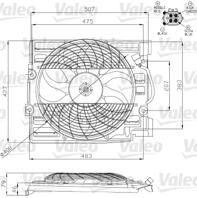 BEHR ACF 23 000S Klıma Fan Motoru 64546921383 64546921395 64546921942 64546921946 64548369070 64548370993 64548371362 64548380774 64548380776 64548380780