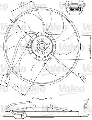 BEHR CFF 308 000P Fan Motoru 7701054967 7701057254 7701070353 7701071863 7701070315 7701054966 7701051495 7701071862 7701040718 7701051487