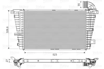 BEHR CI 513 000S Turbo Radyatörü 6302060 6302061 6302068 93182318 93182322 93186252 630206893186252 13243008 13243007 13223395