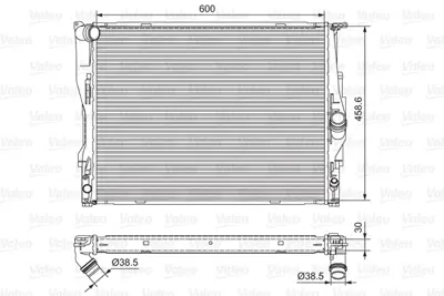 BEHR CR 1083 000S Su Radyatörü 7790297 7794488 17117210046 17117210048 17117521046 17117521048 17117521931 17117531111 17117537292 17117542199