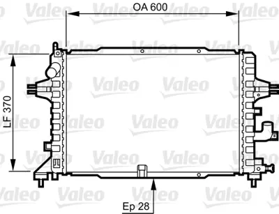 VALEO 734380 Su Radyatörü 13143570 1300269 13152320 1300271 13128925 1300209 1300321 9129517 9192586 95508723