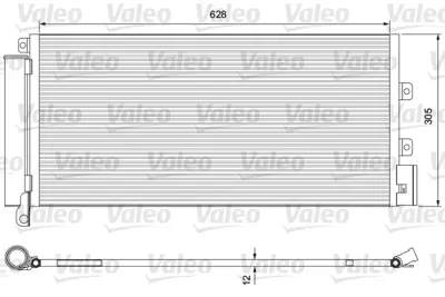 VALEO 860014 Klıma Radyatörü 1785227 51785227 51831829 51935322 59116447 59117438 940023 8FC351304251 8042084 51782557