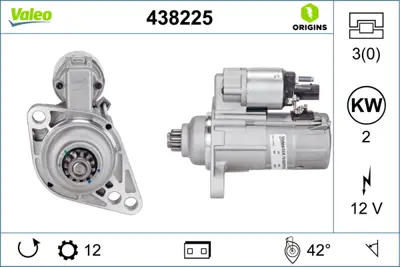 VALEO 438225 Mars Dınamosu 02Z911023N