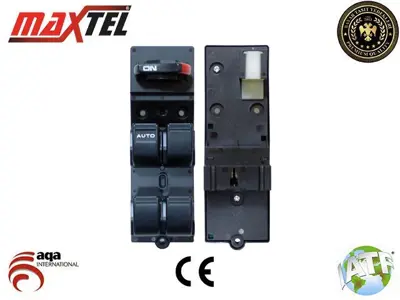 MAXTEL 18212001 Cam Kaldırma Anahtarı Ön Sol Honda Cıvıc Vı (Ej, Ek, Em) (95-) 17pın Işıksız 35750 S04 A11ZA