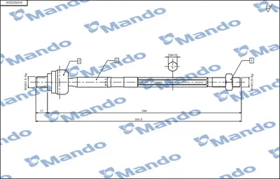 MANDO DSA020277 Rot Mılı 0K20332240