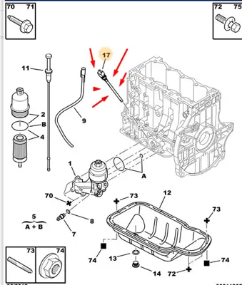 PSA 1131.H4 Yağ Seviye Müşiri 96515044 1131H4 9651504480