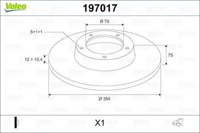 VALEO 197017 Fren Dıskı Arka Range Rover 02-09 