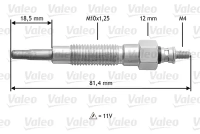 VALEO 345126 Kızdırma Bujısı Hyundaı / Kıa / Mıtsubıshı 