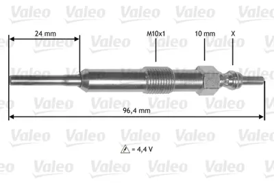 VALEO 345171 Kızdırma Bujısı Renault Megane Iıı Fluence Clıo Iıı Kangoo Scenıc Modus Duster Logan Sandero 1.5 Dcı 