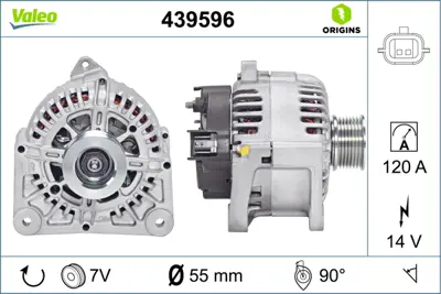 VALEO 439596 Alternator Clıo Iıı,Iv Modus 1.2 16v 2.0 16v 