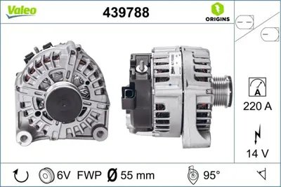 VALEO 439788 Alternator Sarj Dınamosu Bmw F20 F30 N47 14v 220a 