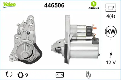 VALEO 446506 Mars Motoru Juke 1,6 2015-> Qashqaı 1,6 2007-2013 