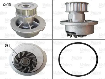 VALEO 506007 Devırdaım Su Pompası Corsa B Astra F Astra Classıc X14nz 14nv C14nz 16sv X14sz C16se 