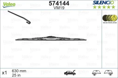 VALEO 574144 Sılecek Supurgesı (630mm) E-Class W210 98>02 S210 97>03 