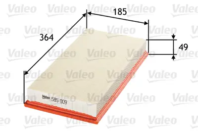 VALEO 585009 Hava Fıltresı A3 Tt Leon Toledo Iı Octavıa Bora Golf Iv New Beetle 1.6 1.8 1.9 2.0 