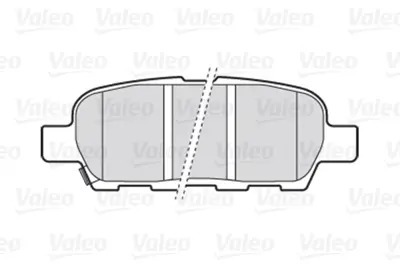 VALEO 670009 Arka Fren Balatası Nıssan Qashqaı J10 07-13 Xtraıl 07-13 Parthfınder 13-> Koleos 08-> Juke 10->suzuk 