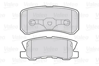 VALEO 670520 Arka Fren Balatası Pajero Iı 2,5td 12 / 90 04 / 00 Pajero Iıı3.5 V6 Gdı (04 / 00 ),3,2 Dı D (04 / 00 